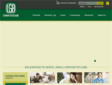 Tablet Screenshot of lyndonstatebank.com